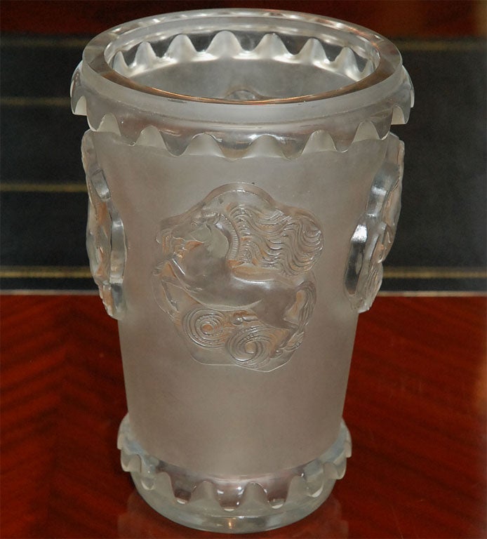 Lalique "Horses" vase