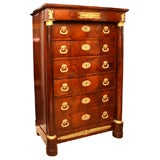 Empire Mahogany Bronze Mounted Semanier