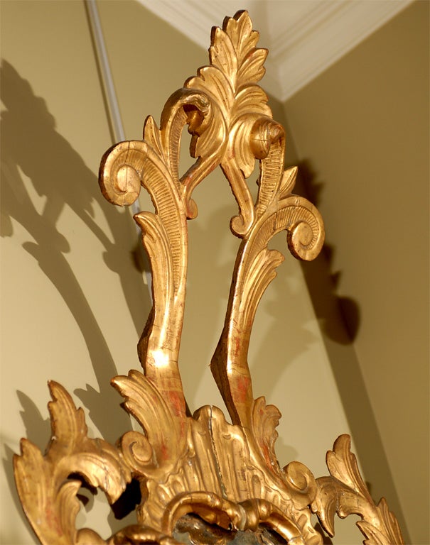 Pair of Italian gilt mirrors 3