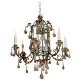 Six arm Chinoiserie chandelier