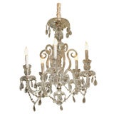 Antique Five light Venetian five arm chandelier