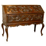 18th Century Italian Walnut Slant Top Desk - Louis XIV