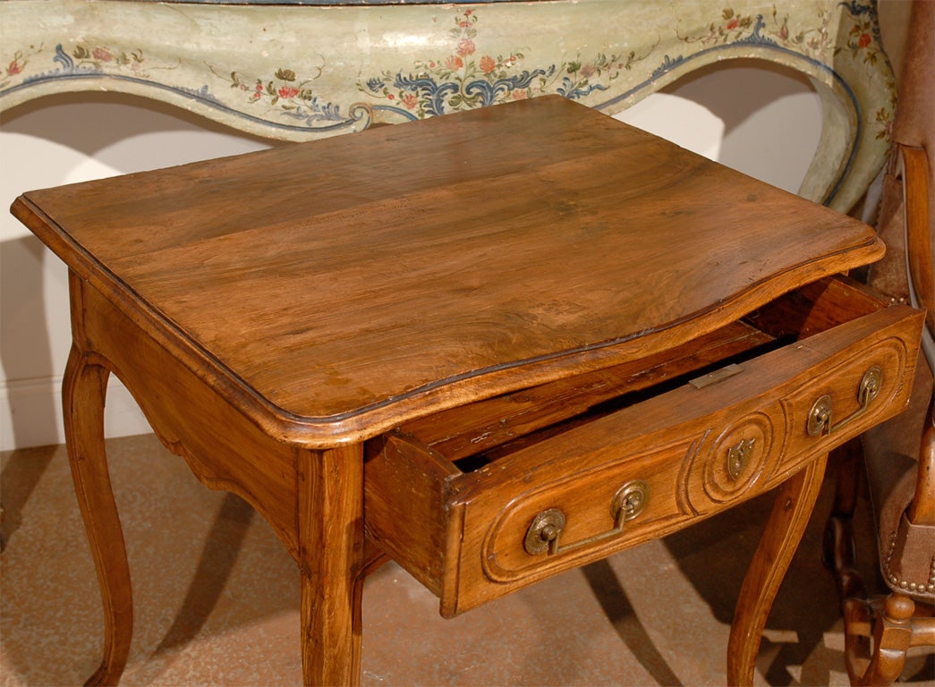 18th Century French Walnut Louis XV Side Table 1