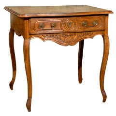 18th Century French Walnut Louis XV Side Table