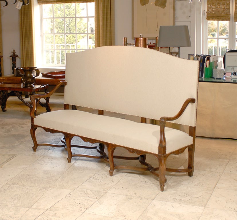 High Back Regence Walnut Canape