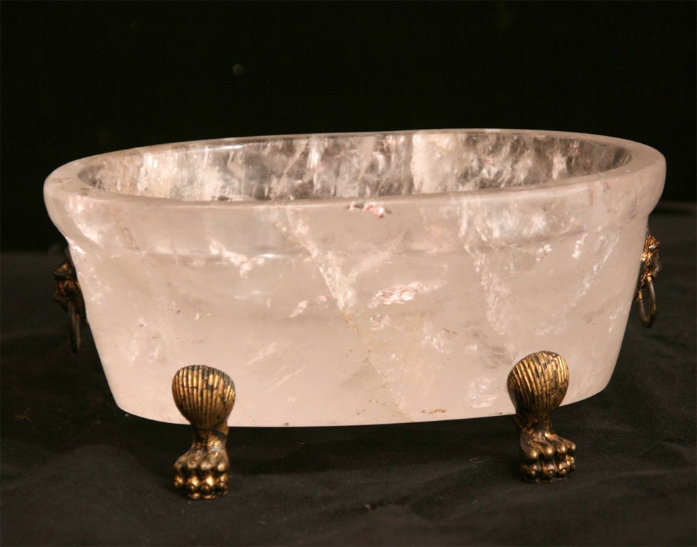 French Rock crystal tub