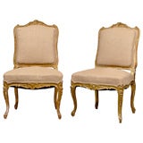 Pair large italian chairs