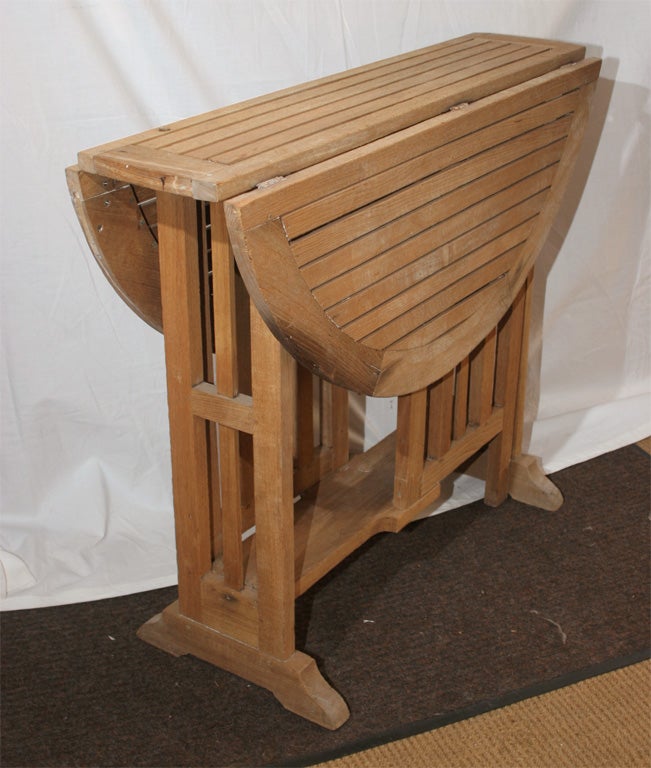Drop Leaf Teak Table
