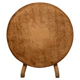 Antique 19th Century Wine Tasting  Table With Oil Cloth Top