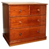 Pitch Pine Faux Bamboo Chest of Drawers, 19th Century