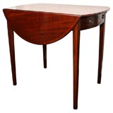 Georgian Mahogany and Satinwood Banded Pembroke Table