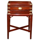 Fine Mahogany Double Fold Lap Desk, 19th Century, on Stand