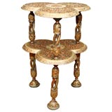 Finely Painted Kashmiri Polychrome Occasional Table