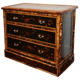 Victorian Bamboo and Lacquer Chinoiserie Chest of Drawers