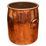 Copper Log Bin / Umbrella Stand, England, 19th Century