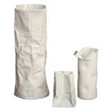 Grouping of Three Crinkled Ceramic Vases