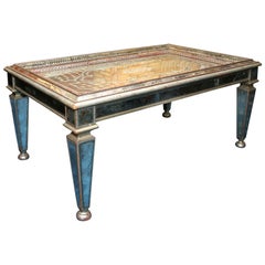 Verre eglomise tray top coffee table