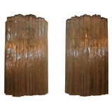 Pair of Italian Venini for Camer Glass Sconces