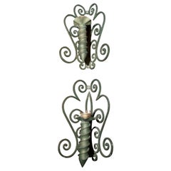 Pair of French Corner Sconces