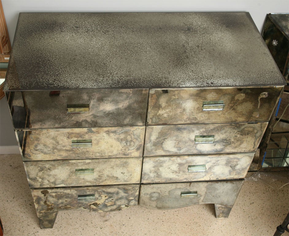 Glam 40's Grand-Scaled Mirrored Double Dresser 4
