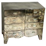 Vintage Glam 40's Grand-Scaled Mirrored Double Dresser