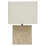 70
s Rectangular Pieced Bone Lamp