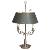 Early 19th Century Silvered Bronze Bouillotte Lamp