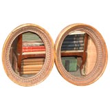 Pair of Oval American Folk Art Wood Frames