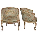 Mid 20th Cent. Italian Slipper Chairs in the 18th Cent. Style