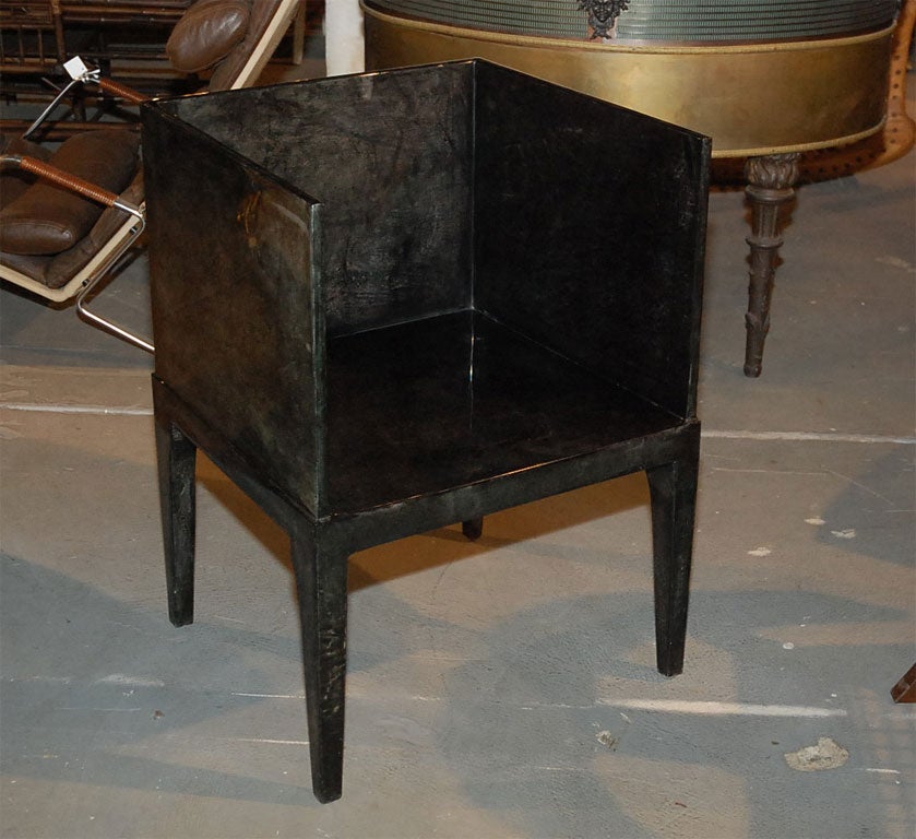 Black Dyed Parchment  Armchairs