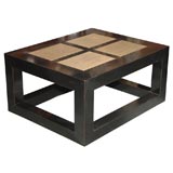 Black Lacquered Chinese Ink Stone Cocktail Table (Ref# TC13a)