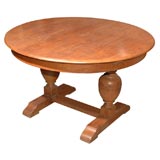 Round Pedestal Table with Pull-Out- Leaf Extension (ref# Z24)