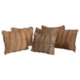 Assorted Pairs of Decorative Mink Pillows