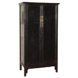 Black Lacquered Asian Armoire