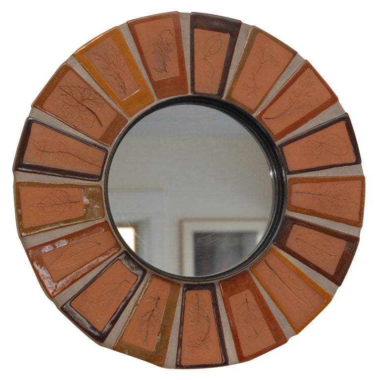 Roger Capron Ceramic Mirror