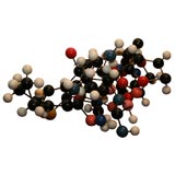Free Form Wood and Steel Atomic Table Sculpture