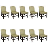 Set of Ten George III Mahogany Dining Chairs