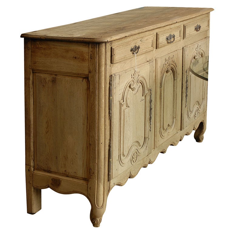 French buffet bleached wood