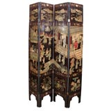 A Chinese Coromandel Lacquer Eight-fold Screen