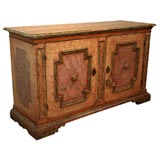 A Baroque Two Door Polychrome Credenza