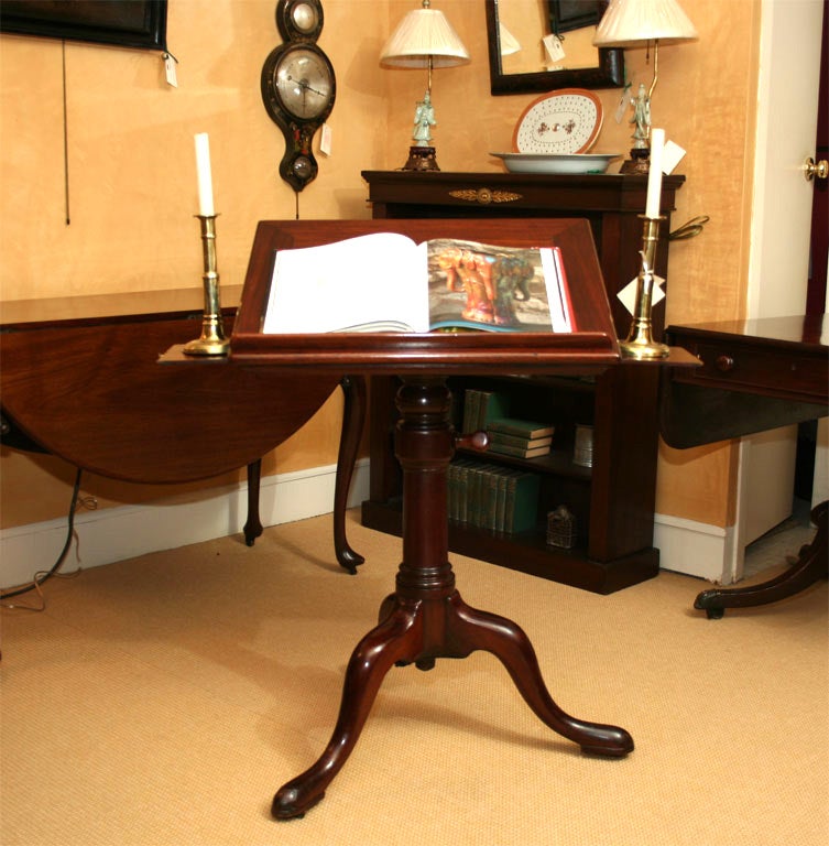 George III. mahogany reading table