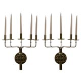 Pair of Candle Sconces by Tommi Parzinger