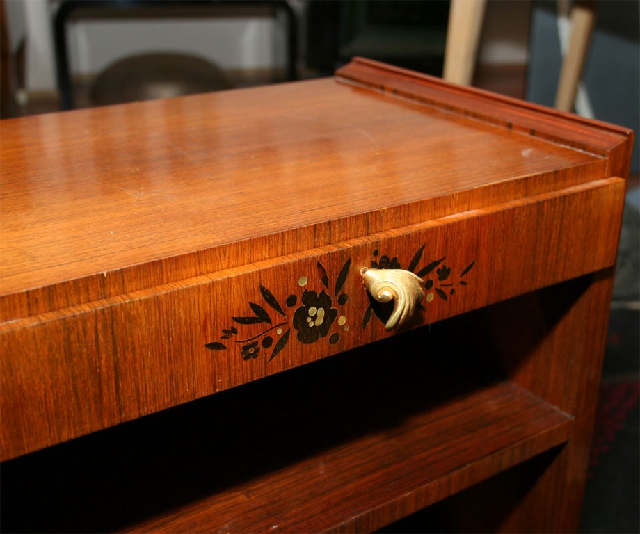 Jules Leleu Pair of French Art Deco Side Tables 2