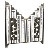 Vintage A Rare French Art Deco Apartment Gate