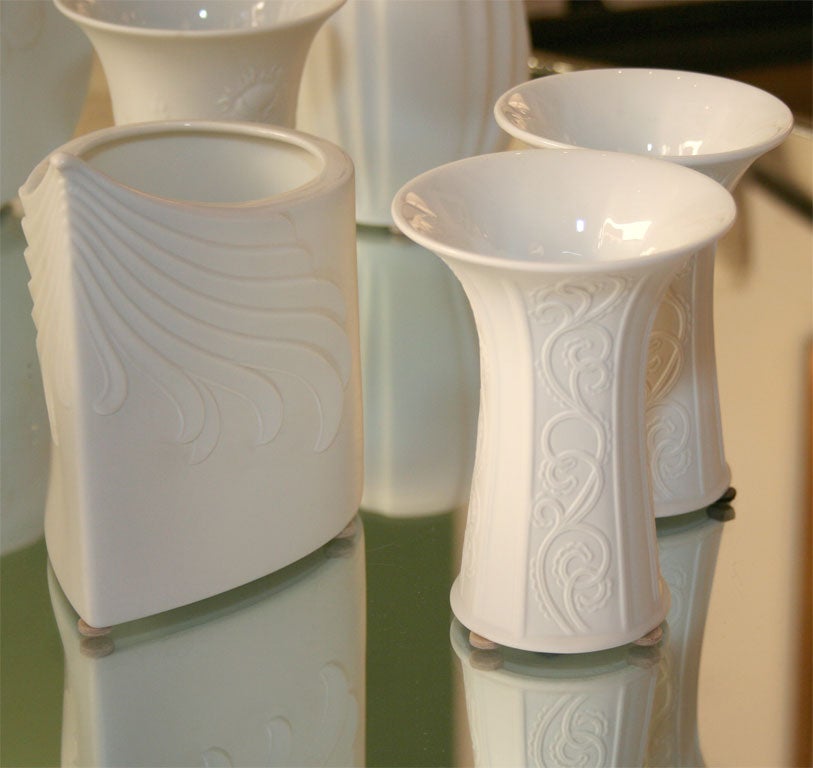 White Bisque Vases at 1stDibs