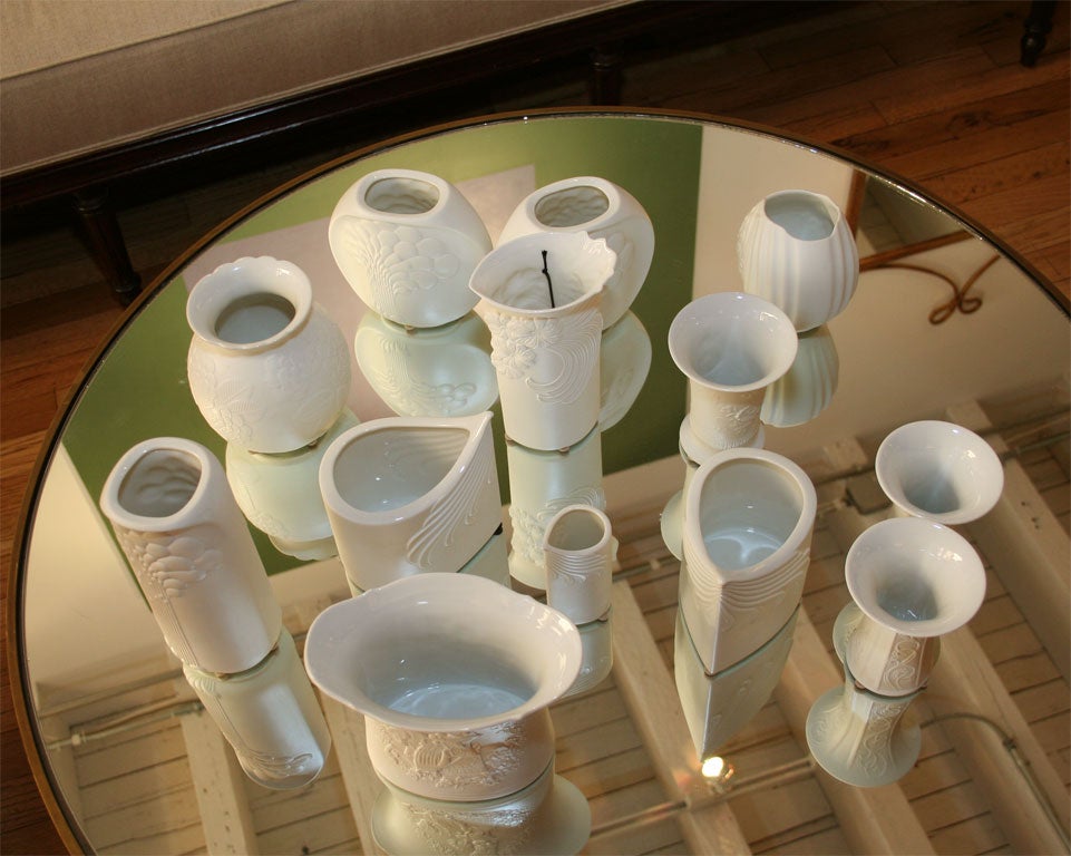 White Bisque Vases at 1stDibs