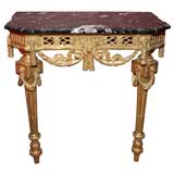 Italian Neoclassical Giltwood Console Table