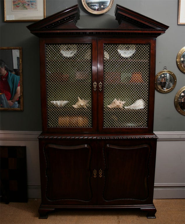 English George II Mahogany Bookcase or Cabinet