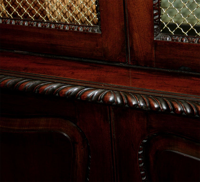 George II Mahogany Bookcase or Cabinet 1