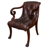 Thomas Hope Designed Morocan Leather Armchair